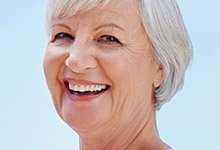 elderly woman smiling